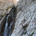 Wodospad na trasie ferraty Brigata Tridentina