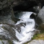 Wodospad na trasie ferraty Mauthner Klamm