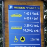 Parking w Popradzkim Jeziorze (Popradské pleso)