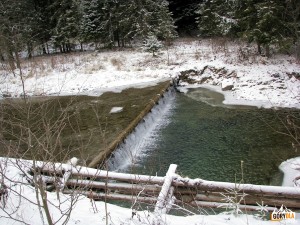 Dolina Kamienicy zimą