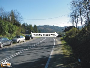 Dojazd na parking Trusiówka