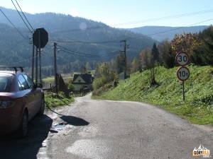 Dojazd na parking Trusiówka
