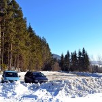 Narciarskie trasy biegowe pod Mogielicą - Zalesie, parking