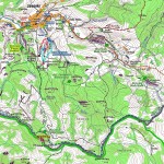 Małe Pieniny, rejon Jaworek, mapa