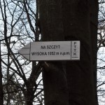 Wejście na szczyt Wysokiej 1050 m