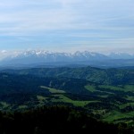 Tatry widziane z Wysokiej 1050 m