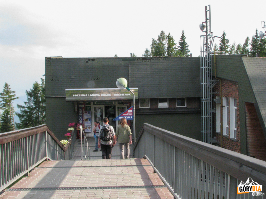 Górna stacja kolejki linowo-terenowej na Hrebienok