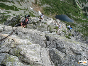 Wejście na szczyt Rohacza Ostrego (słow. Ostrý Roháč, 2088 m)