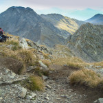 Widok ze szczytu Negoiu na Vârful Lespezi (2522 m)