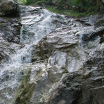 Pierwszy wodospad na trasie ferraty Rotschitza-Klamm