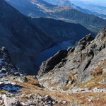 Początek Żlebu Drege'a na Skrajnej Sieczkowej Przełączce