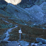 Kozia Dolinka - zielony szlak na Zadni Granat, czarny do Żlebu Kulczyńskiego