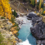 Wodospady Lillaz jesienią (Dolina Aosty)