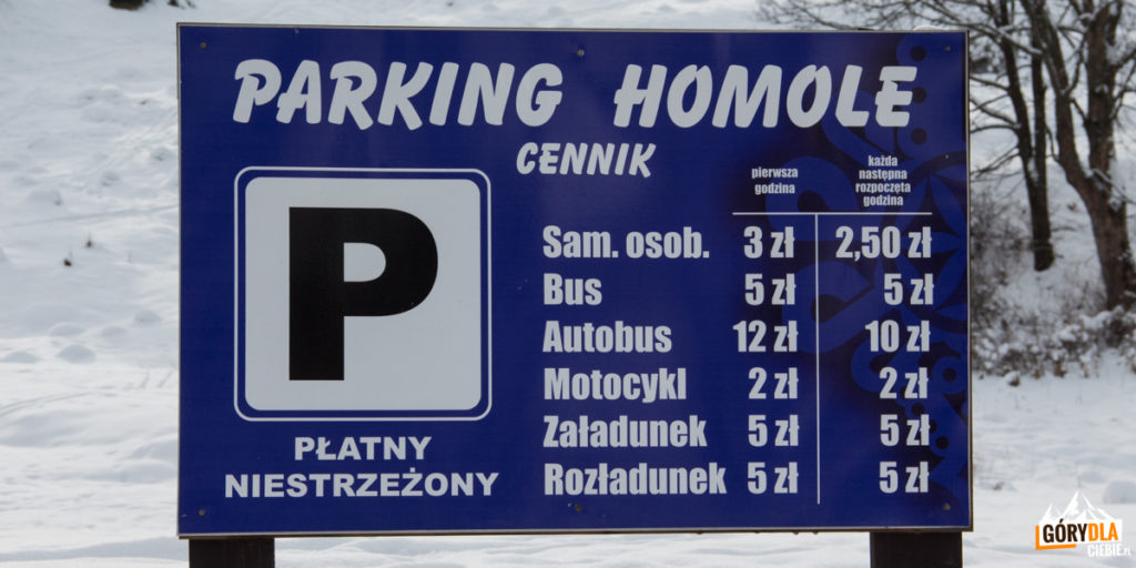 Homole - parking