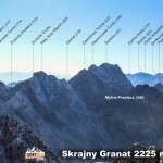 Tatry panorama ze Skrajnego Granatu na zachód