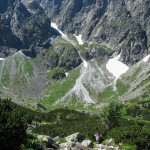 Zielony Staw (słow. Zelené Kačacie pleso) w Kaczej Dolinie (słow. Kačacia dolina).