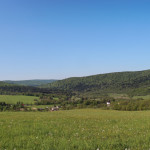 Widok z drogi nad Myscową