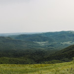 Panorama z Wielkiej Rawki na Połoninę Caryńską i Tarnicę