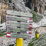 Szlaki przy wyciągu na Przełęcz Forcella Staunies