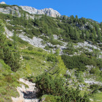 Podejście trasą turystyczną do schroniska Triglavski dom na Kredarici