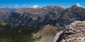Widoki z grani pod szczytem Grande Peyrolle (2645 m)