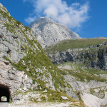 Kolejny tunel na Mangartskiej Drodze