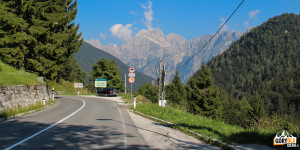 Przełęcz Predel (1156 m) pomiędzy Włochami, a Słowenią