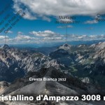 Panorama (z opisem) z Cristallino d'Ampezzo w kierunku zachodnimzach