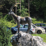 Pomnik Zlatoroga - symbol słoweńskich Alp Julijskich