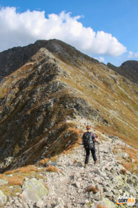 Zejście z Pachoła (2167 m) na Banikowską Przełęcz (2040 m)