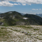 Widok ze szczytu Małołączniaka (2096 m) na Krzesanicę (2122 m)