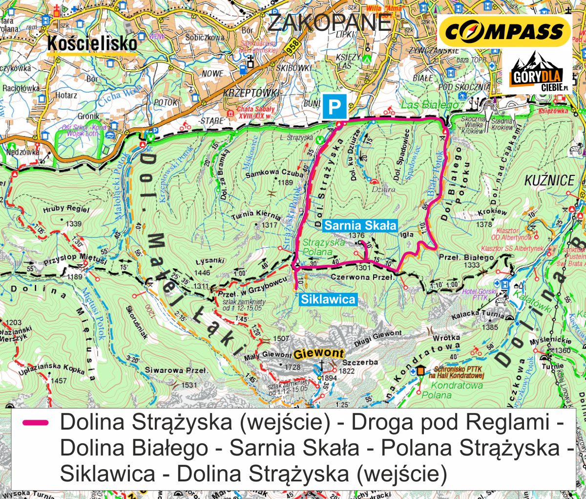 Sarnia Skała - mapa