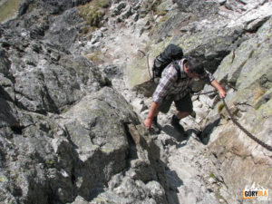 Podejście od Zawratu na Świnicę