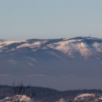Skrzyczne (1257 m) widziane z grani koło Krawcowej Polany
