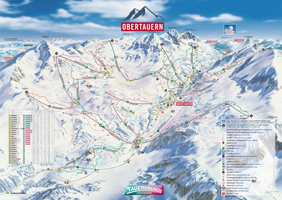 Ośodek narciarski Obertauern ; Tourismusverband Obertauern © 2007 - 2017