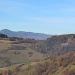 Panorama z podejścia na Pustą Wielką (1061 m) - widać juz Tatry i Pasmo Radziejowej