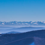 Panorama Tatr ze szczytu Wielkiej Raczy (1236 m)