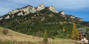 Widok na Trzy Korony ze Sromowiec Niżnych