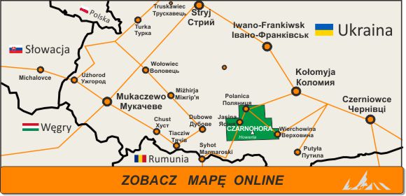 Mapa zakres Czarnohora