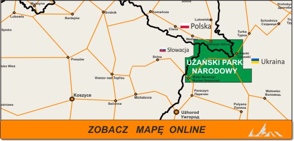 Mapa zakres Użański Park Narodowy