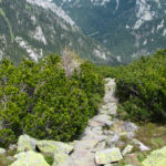 Zejście z grani Ornaku na Przełęcz Iwaniacką