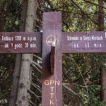 Rozwidlenie szlaków na Obidowcu (1106 m)