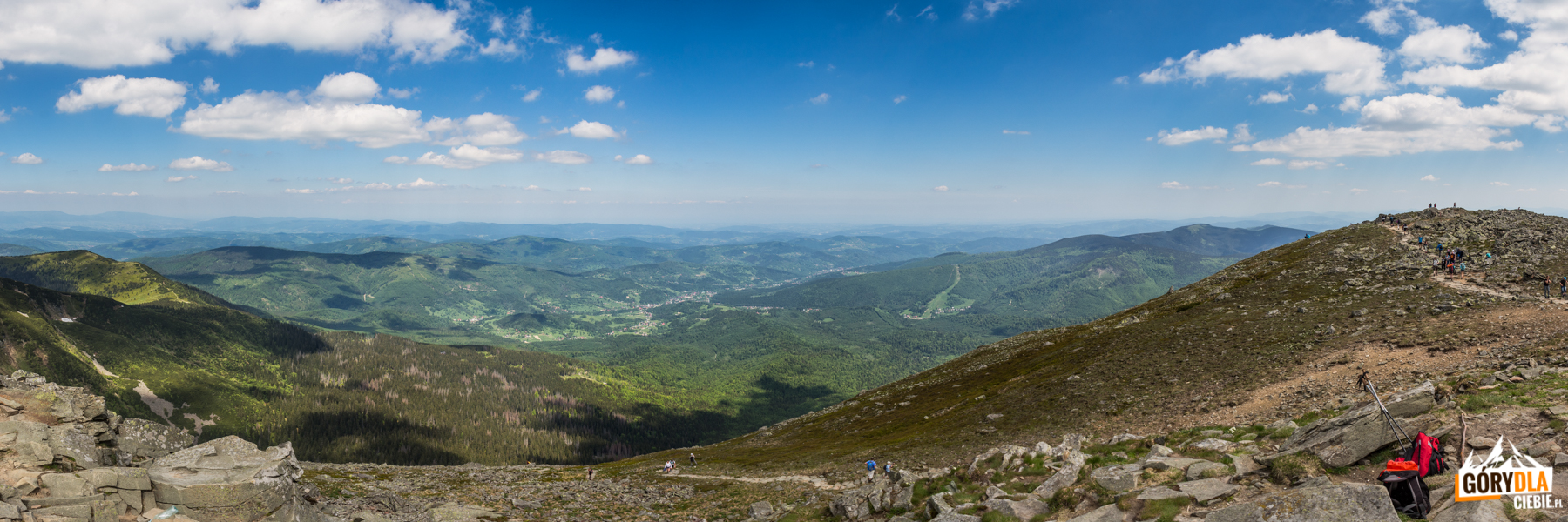 Panorama ze szczytu Babiej Góry