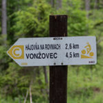 Szlak rowerowy przy przejściu granicy pod Czyżów Wierszek (droga do Stańcowej)