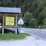Droga przez Kaisserbrunn, obok nieczynny już kempingu w Kaisserbrunn