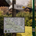 Muczne - początek żółtego szlaku na Bukowe Berdo