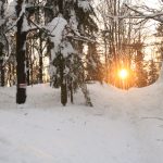 Zachód słońca w Beskidzie Małym