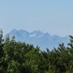 Tatry Wysokie widziane z wieży widokowej na Eliaszówce