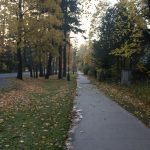 Droga z centrum Tatrzańskiej Kotliny do przystanku Čarda - w kierunku na Poprad