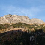 Ściany Murania widziane z Gałajdówki lub Polany pod Muraniem (słow. Poľana pod Muráňom)